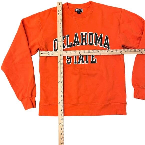 90s Lady's Oklahoma State University Crewneck Orange Sweatshirt Sz Small - Picture 2 of 7